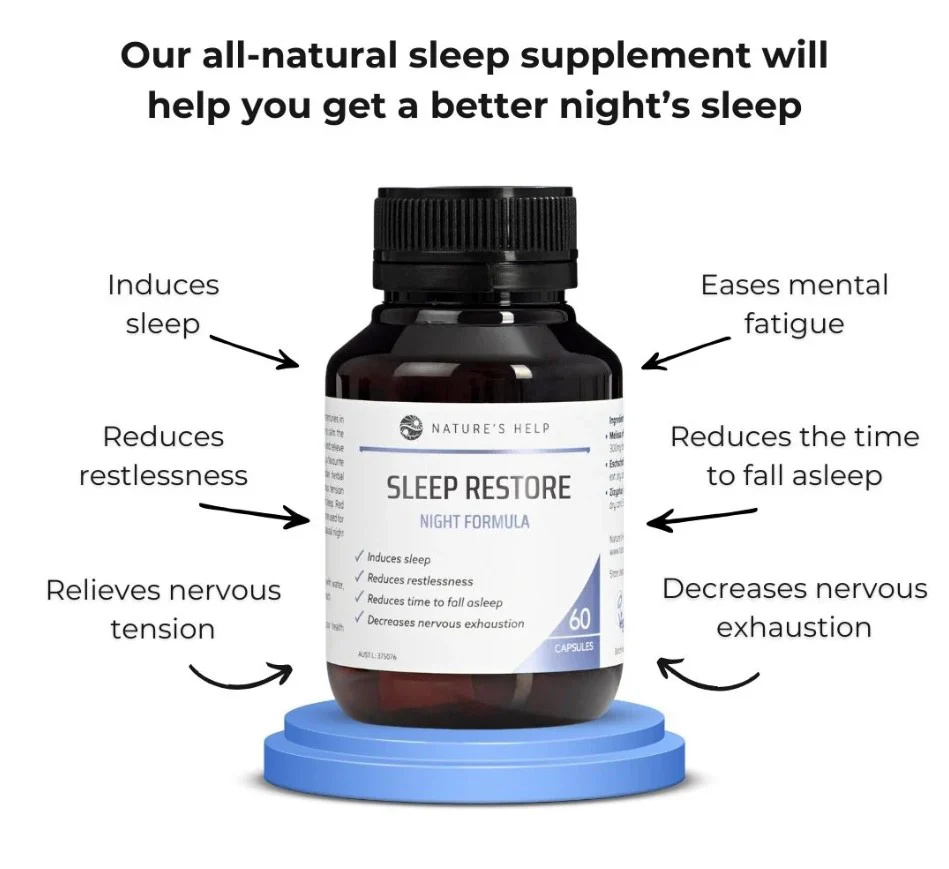 Nature's Help Sleep Restore Night Formula 60 capsule - Image 2
