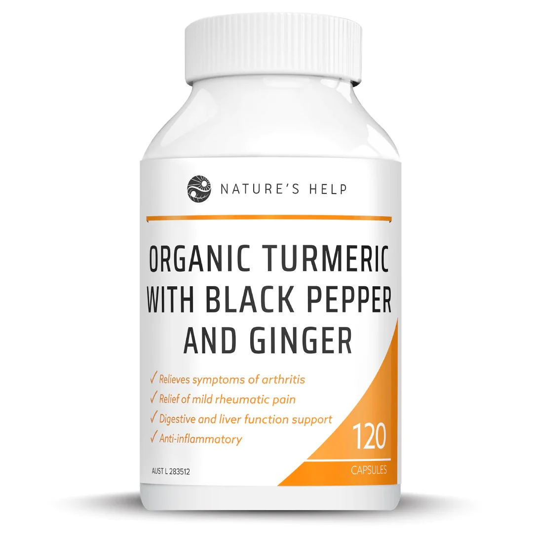 Nature's Help Organic Turmeric 120 Capsules