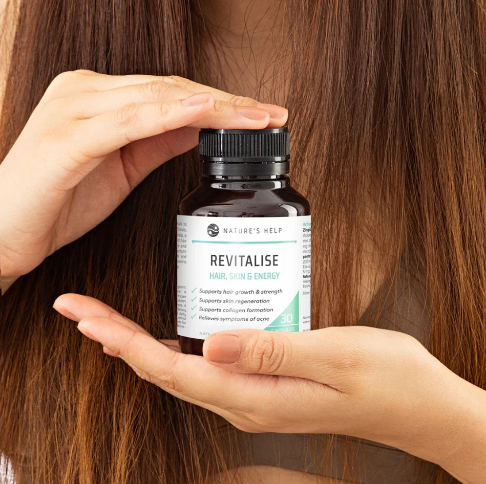 Nature's Help Revitalise Hair Skin & Energy 30 capsules - Image 4