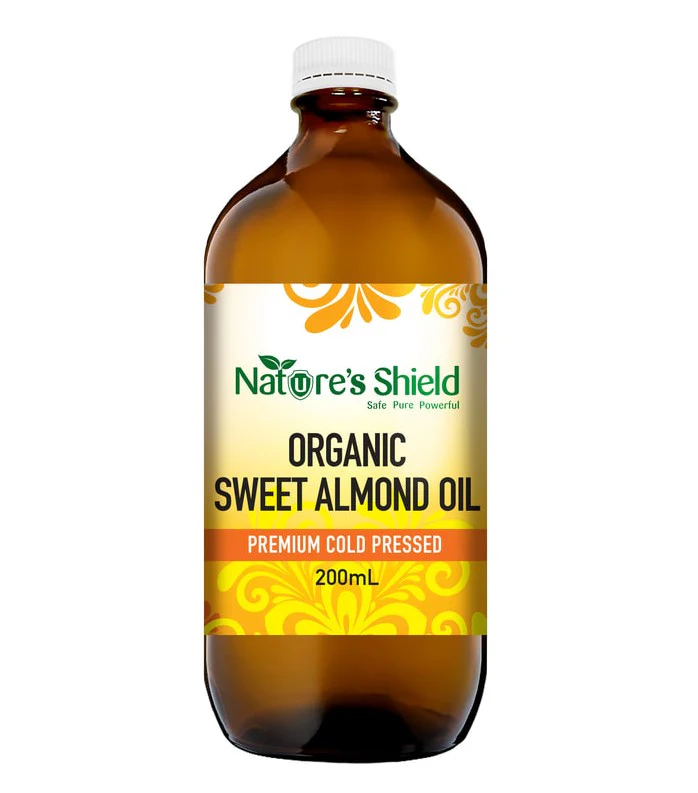Nature's Shield Cold Pressed Organic Sweet Almond Oil - Image 2