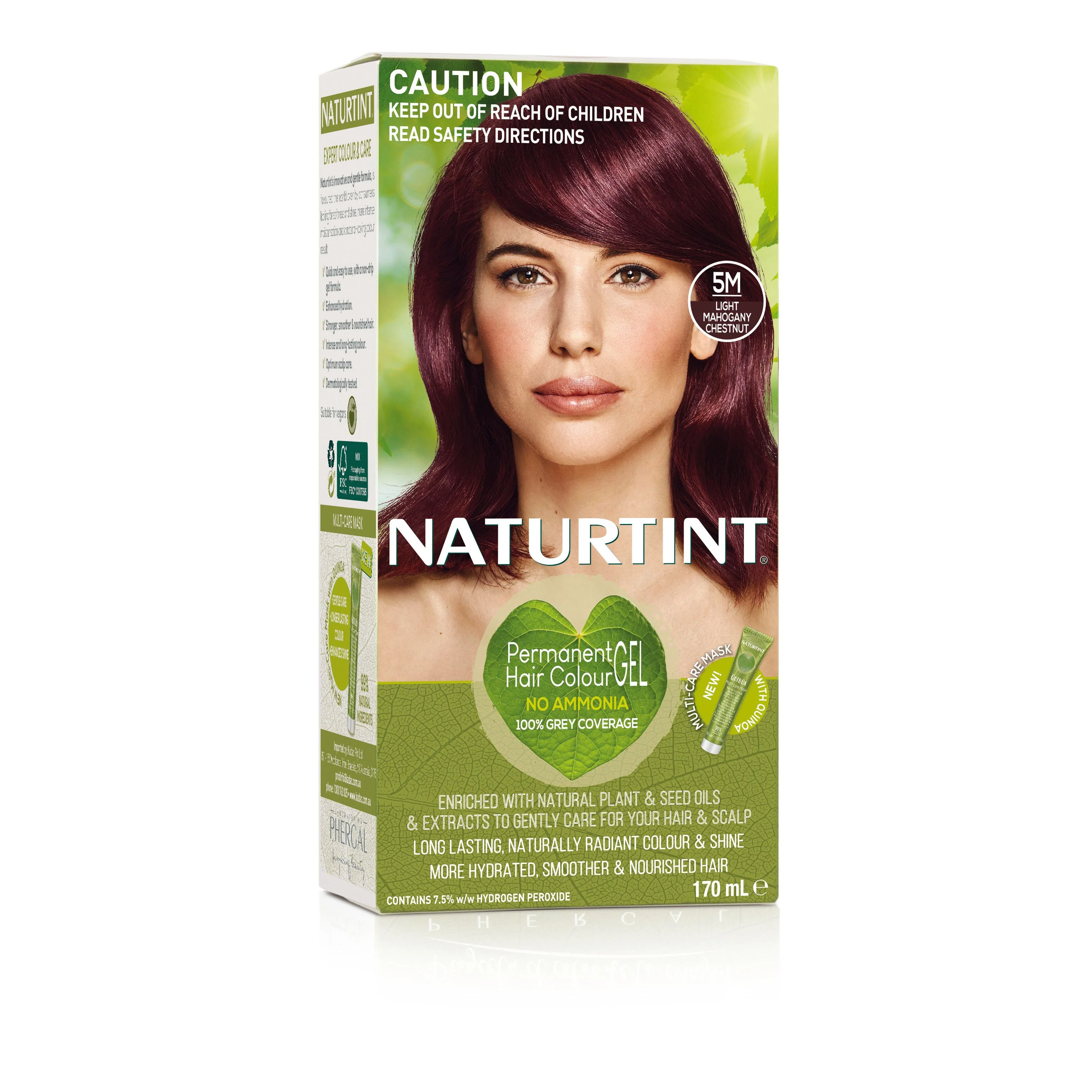 NaturTint Permanent Hair Colour Light Mahogany Chestnut 5M