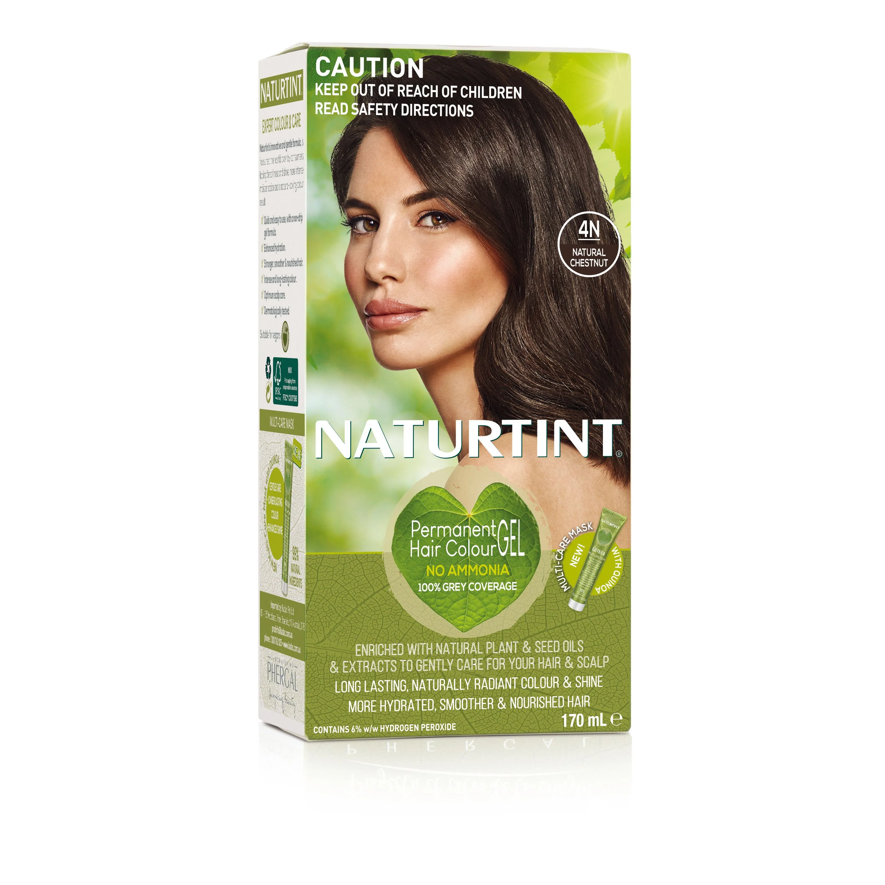 NaturTint Permanent Hair Colour Natural Chestnut 4N