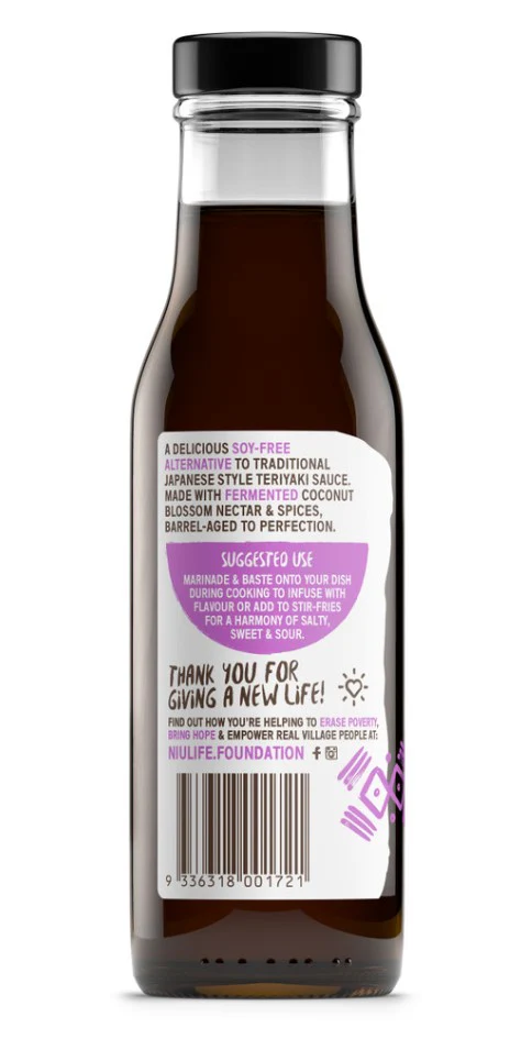 Niulife Organic Coconut Thick Sauce Teriyaki Style  250ml - Image 2