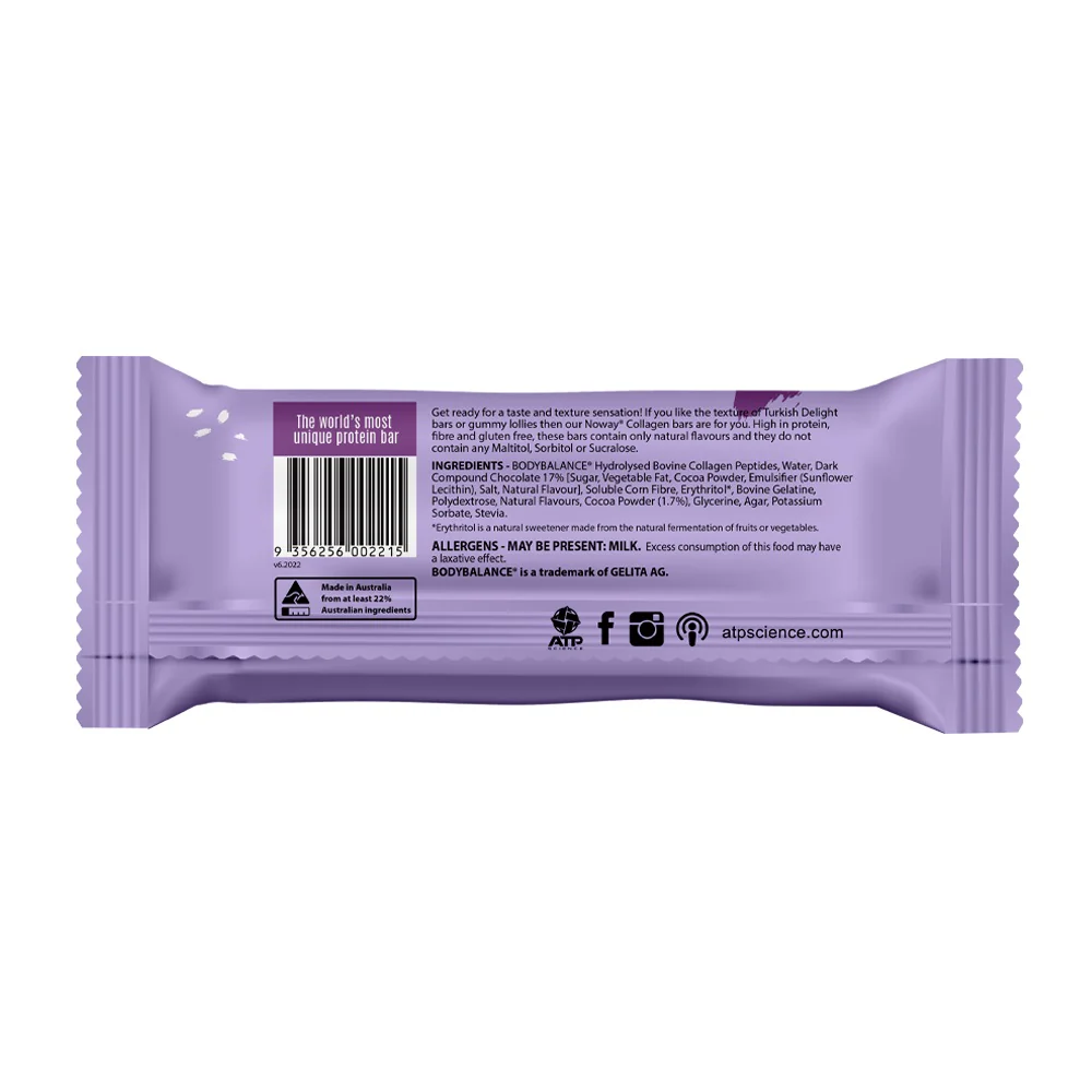 NOWAY Collagen Jelly Bar Belgian Choc 60g - Box of 12 - Image 3