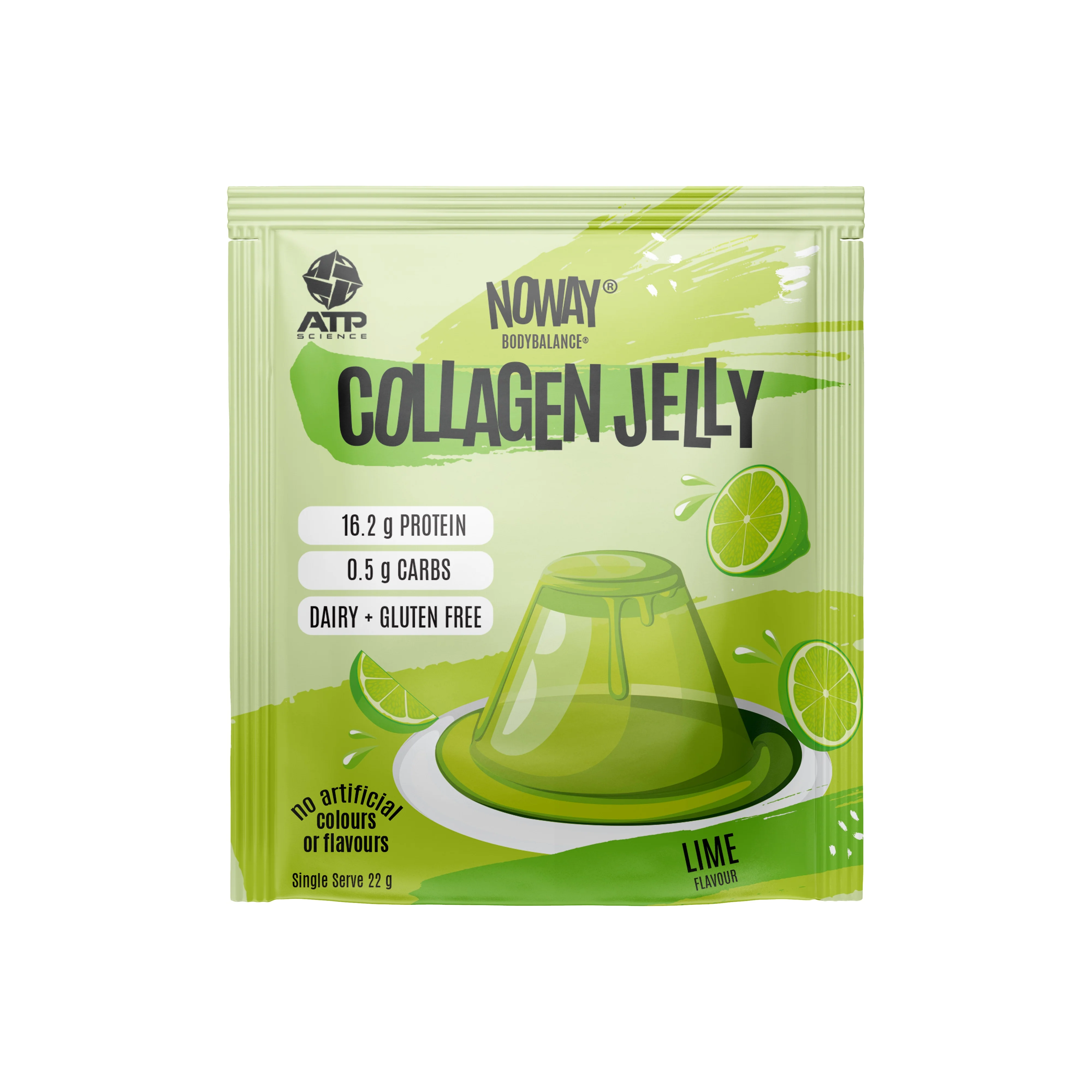 NOWAY Collagen Jelly Lime 22g Sachet - Box of 10 - Image 2