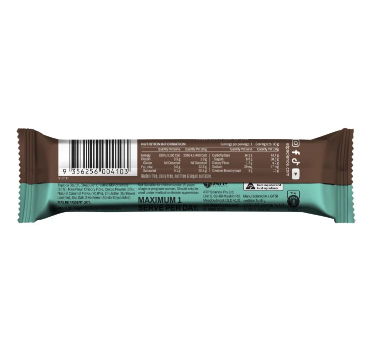 NOWAY Creatine Choc Caramel Bar 30g - Box of 20 - Image 4