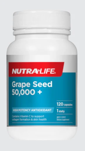 Nutra-Life Grape Seed 50,000 +   120 Capsules