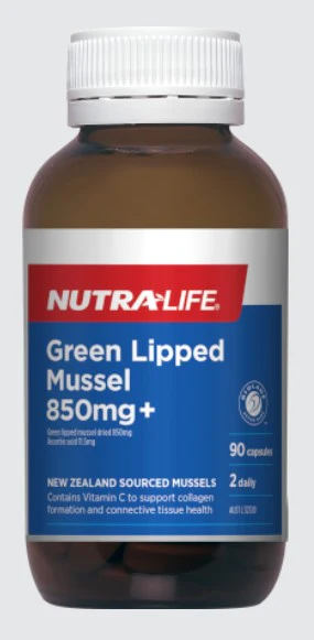 Nutra-Life Green Lipped Mussel 850mg +   90 Capsules