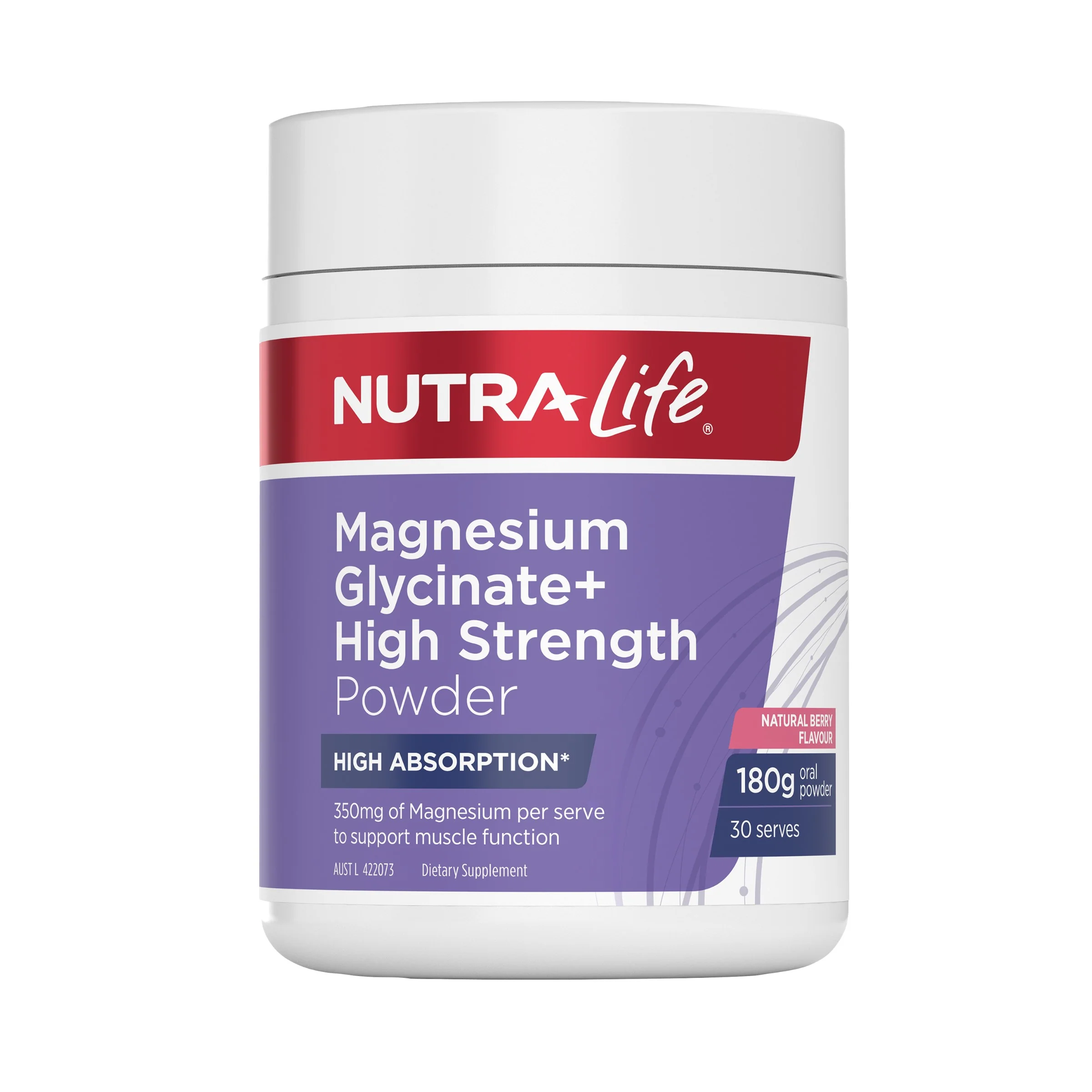 Nutra-Life Magnesium Glycinate Powder Berry