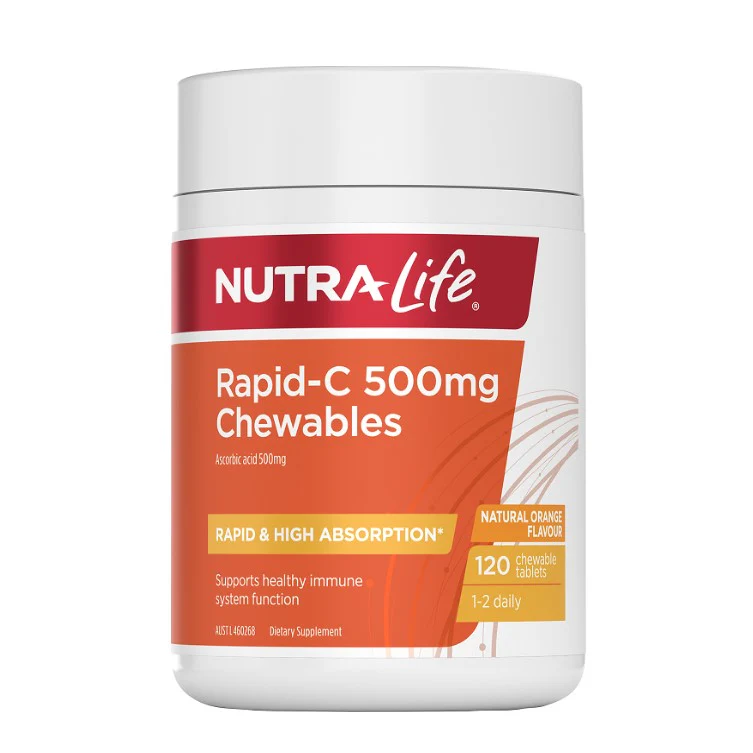 Nutra-Life Rapid-C 500mg Chew 120 tablets