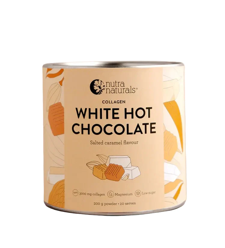 Nutra Organics Collagen White Hot Choc Salted Caramel 200g