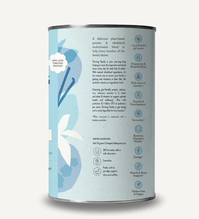 Nutra Organics Thriving Protein Smooth Vanilla - Image 2