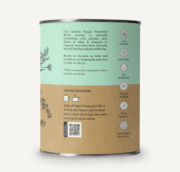 Nutra Organics Vegetable Broth Garden Veggie 125g - Image 2