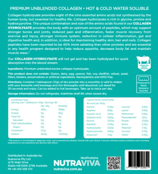 Nutraviva Grass Fed Collagen Hydrolysate - Image 3