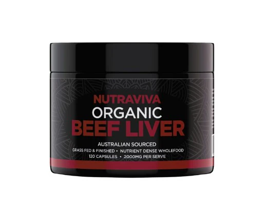 Nutraviva Organic Beef Liver 120 Capsules