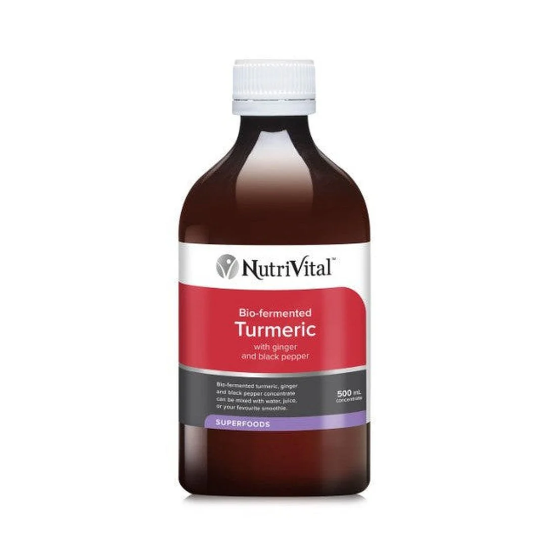 NutriVital Bio-Fermented Turmeric Plus Ginger Liquid 500ml