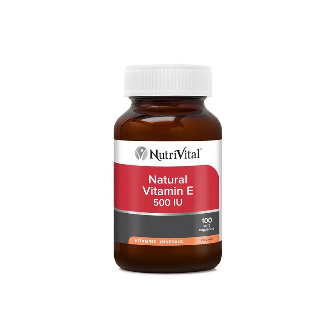 NutriVital Natural Vitamin E 500IU Capsules