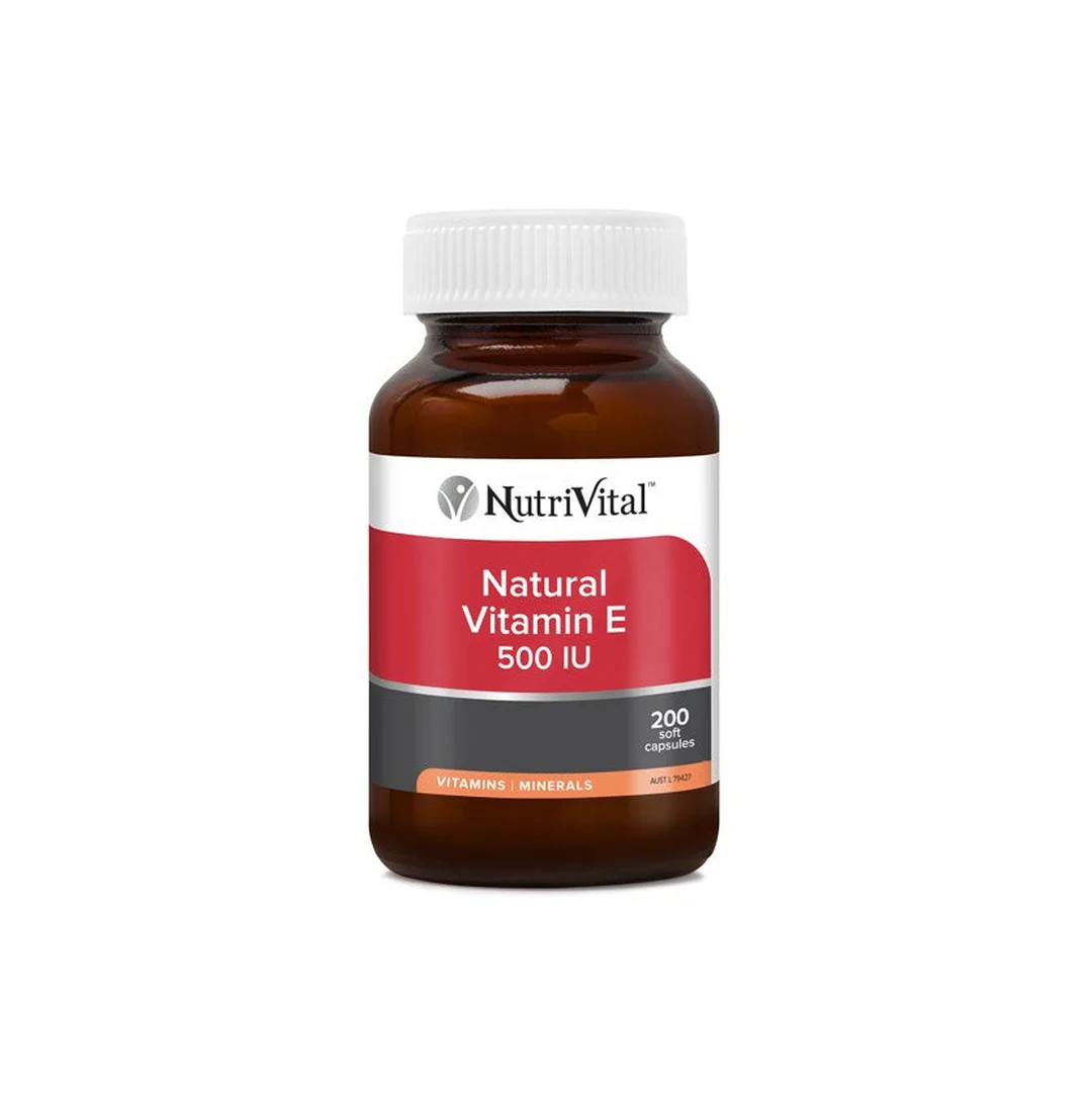 NutriVital Natural Vitamin E 500IU Capsules - Image 2