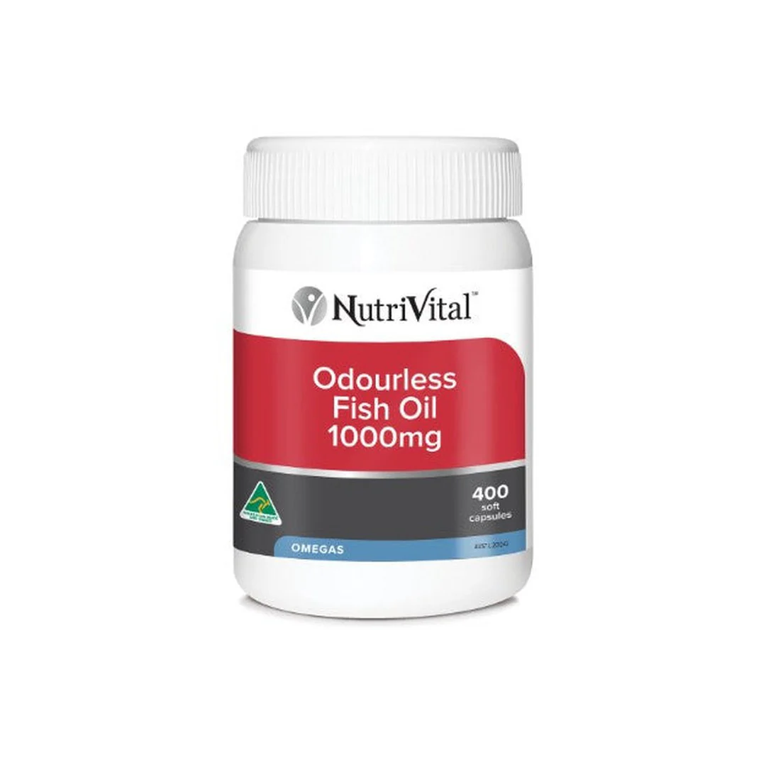 NutriVital Odourless Fish Oil 1000 mg Capsules - Image 2