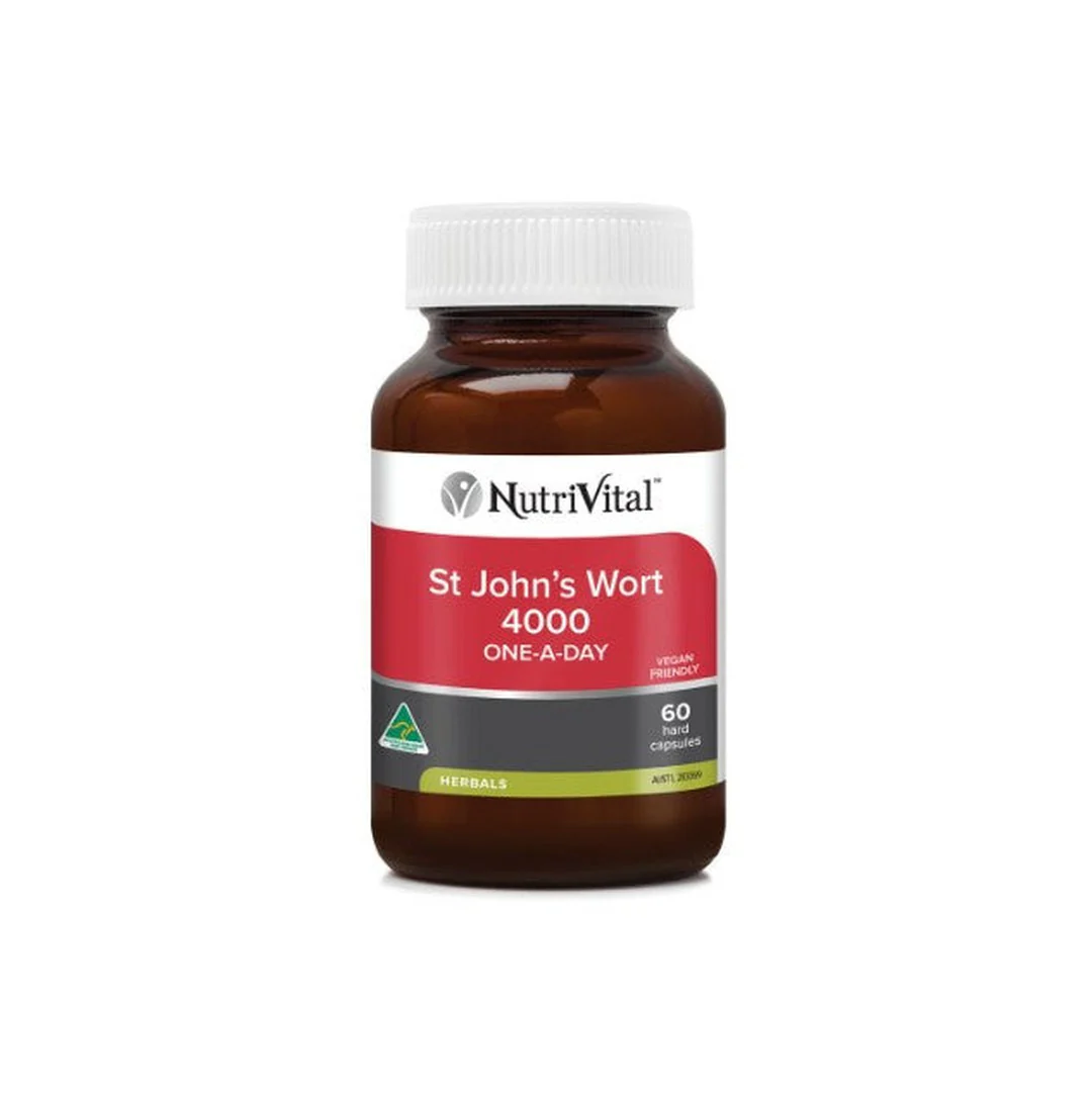 NutriVital St John's Wort 4000 One-A-Day 60 Capsules
