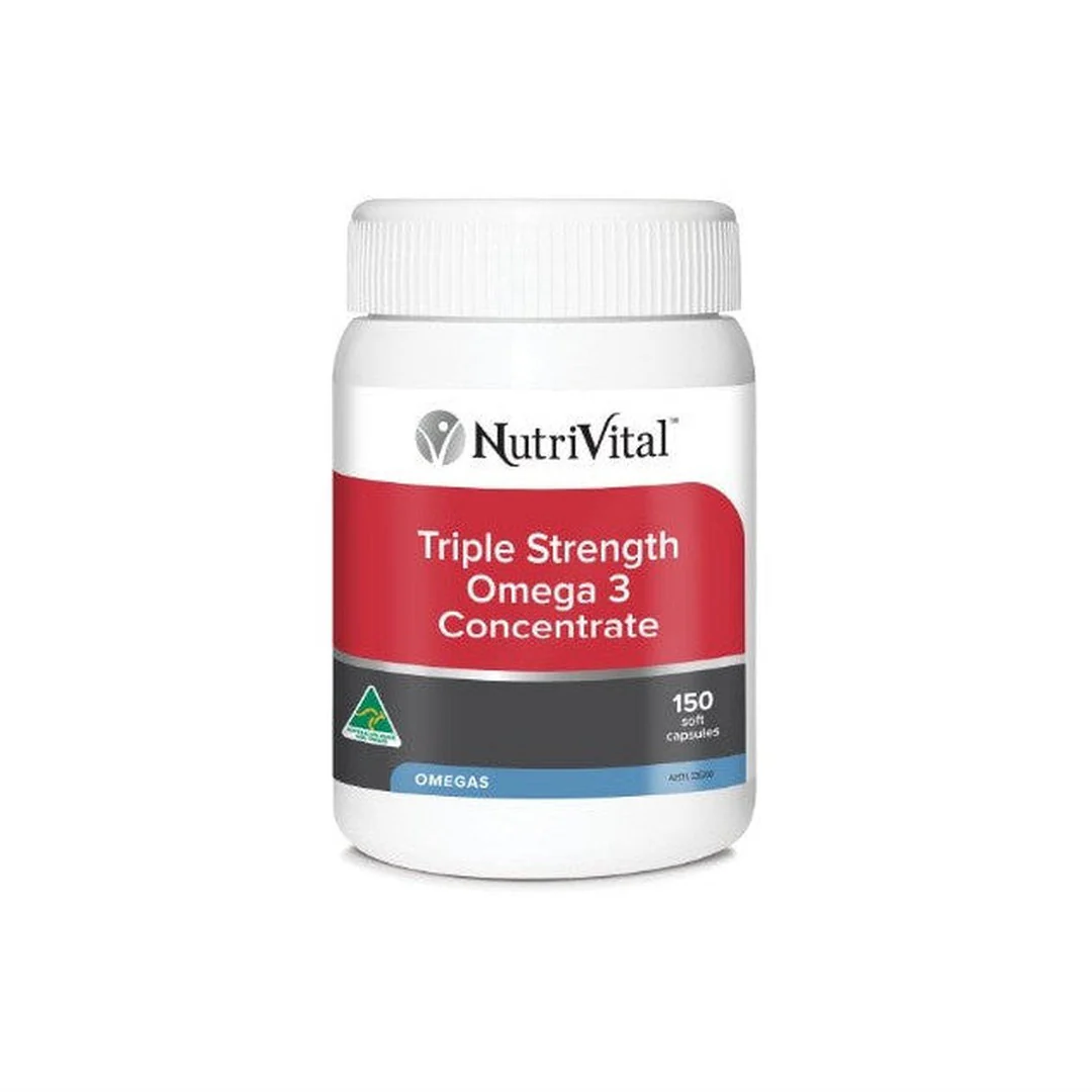 NutriVital Triple Strength Omega 3 Concentrate Capsules