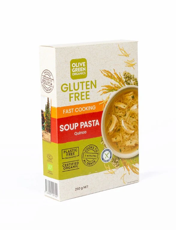 Olive Green Organics Gluten Free Pasta Quinoa & Rice Angel Hair for Soup 250g - Image 3
