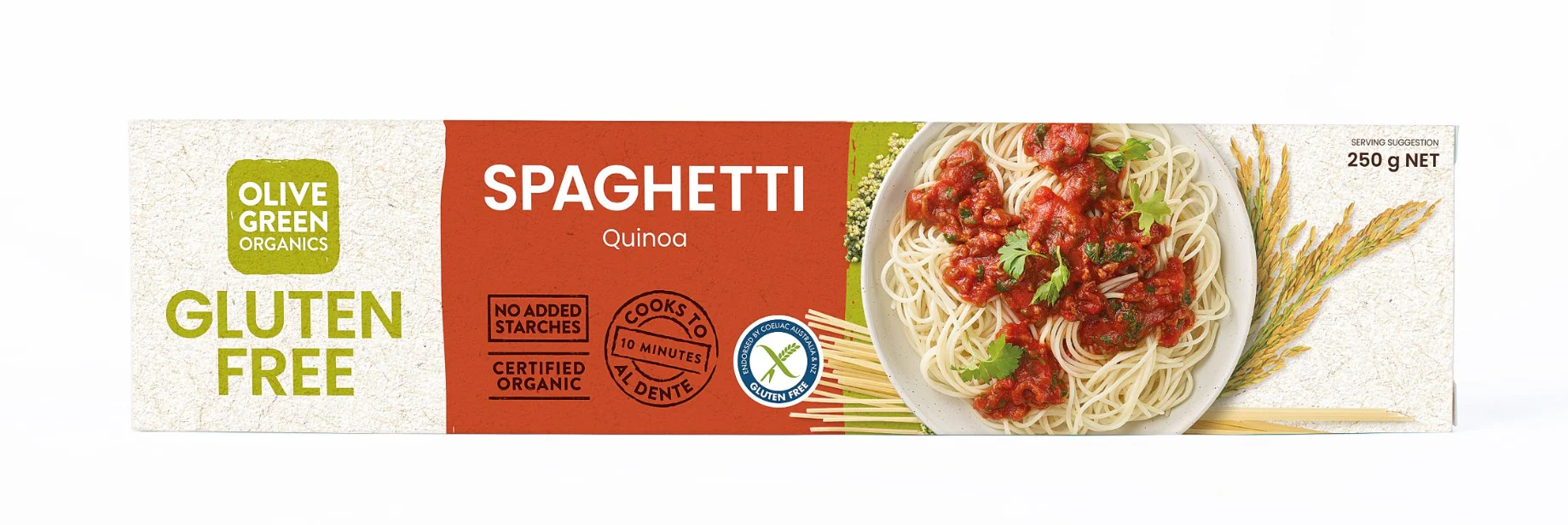Olive Green Organics Gluten Free Spaghett Amaranthi 250g