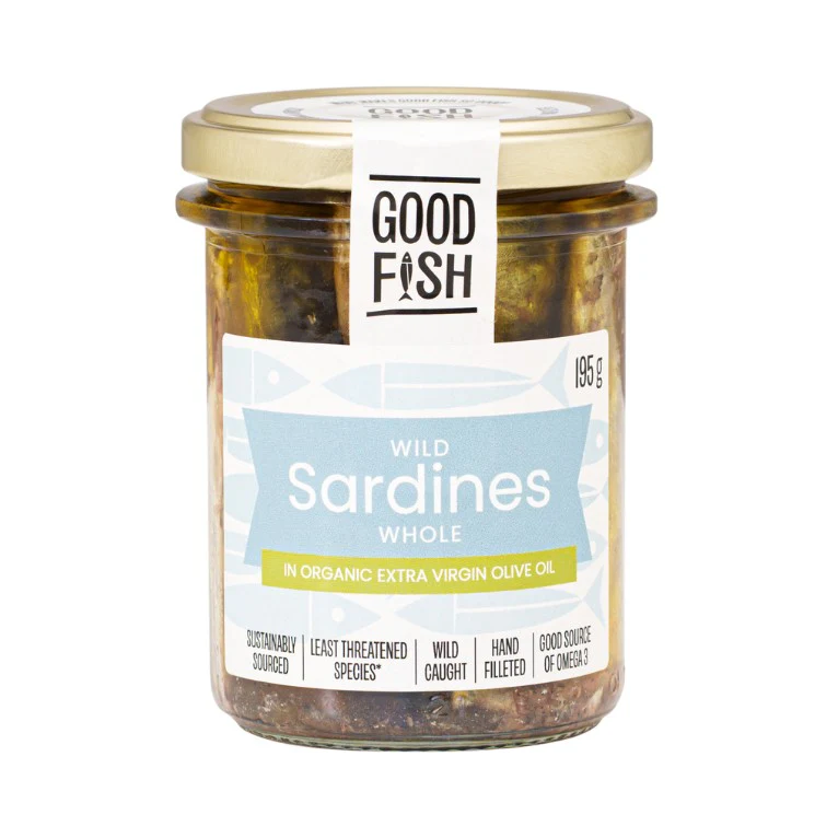Olive Green Organics Good Fish Sardines in Extra Virgin Olive Oil - Image 3