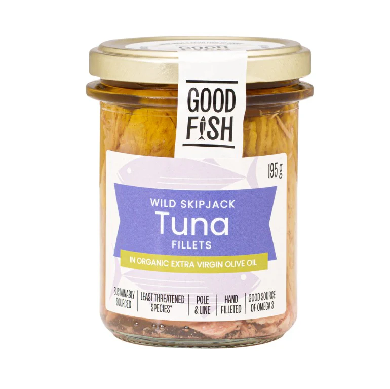 Olive Green Organics Good Fish Wild Skipjack Tuna in Extra Virgin Olive Oil