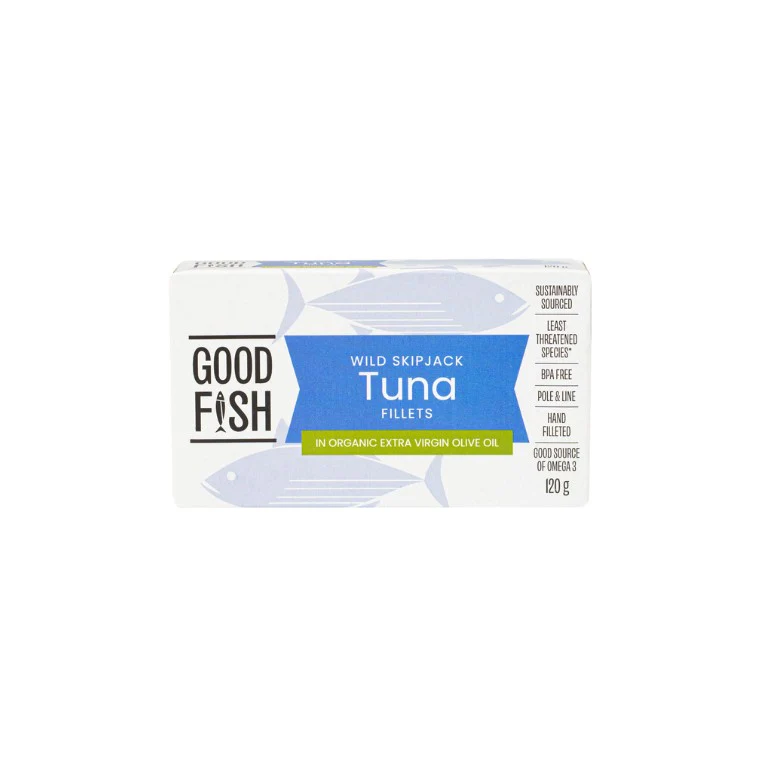 Olive Green Organics Good Fish Wild Skipjack Tuna in Extra Virgin Olive Oil - Image 3