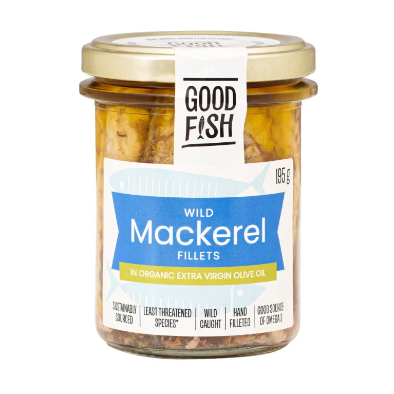 Olive Green Organics Good Fish Wild Mackerel in Extra Virgin Olive Oil - Image 3