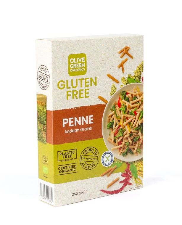 Olive Green Organics Pasta Andean Grains Penne 250g - Image 3