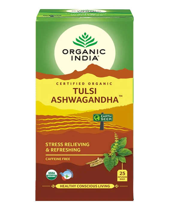 Organic India Tulsi Ashwagandha 25 Teabags