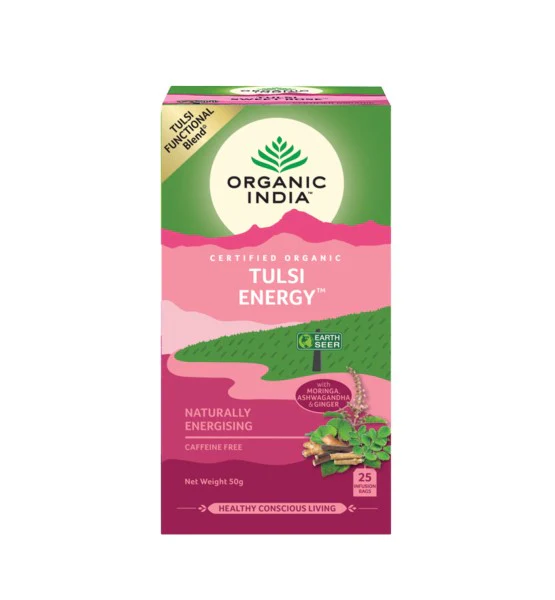 Organic India Tulsi Energy Tea 25 Tea Bags