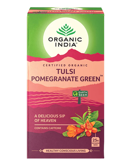 Organic India Tulsi Pomegranate Green Tea