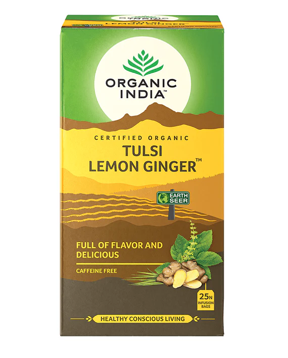 Organic India Tulsi Tea Lemon Ginger Tea