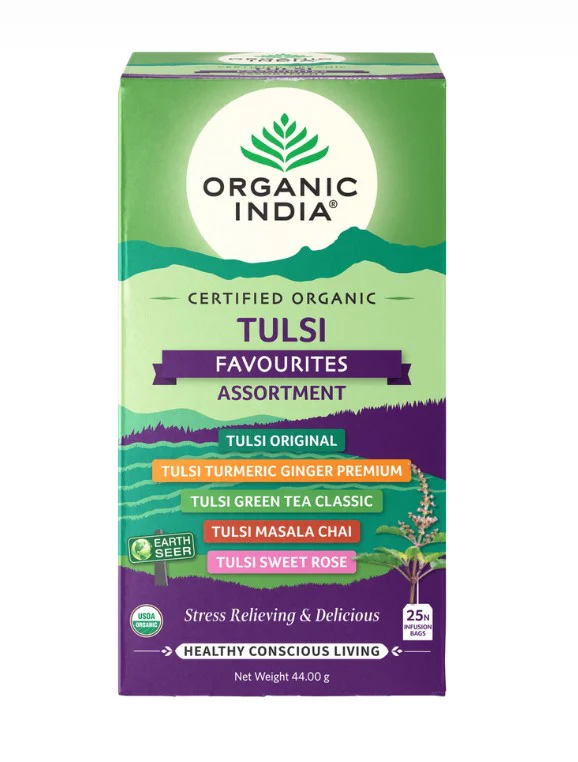 Organic India Tulsi Favourites Assortment 25 Teabags