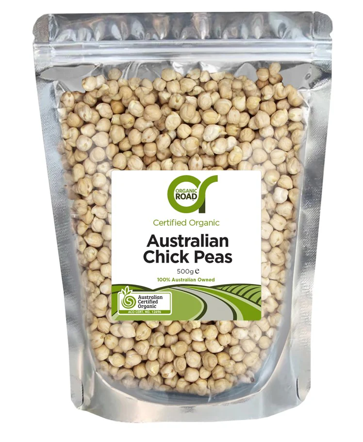 Organic Road Australian Chick Peas 500g