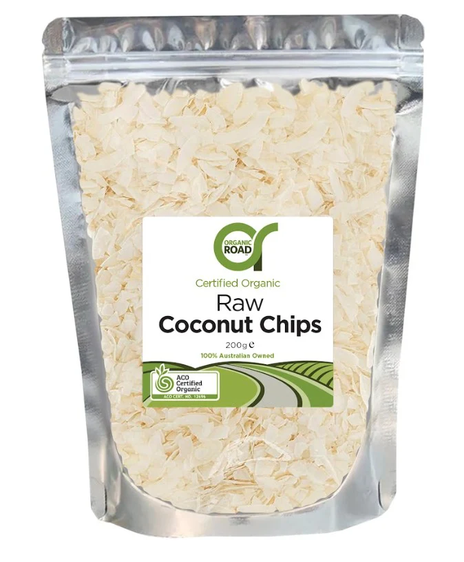 Organic Road Raw Coconut Chips 200g