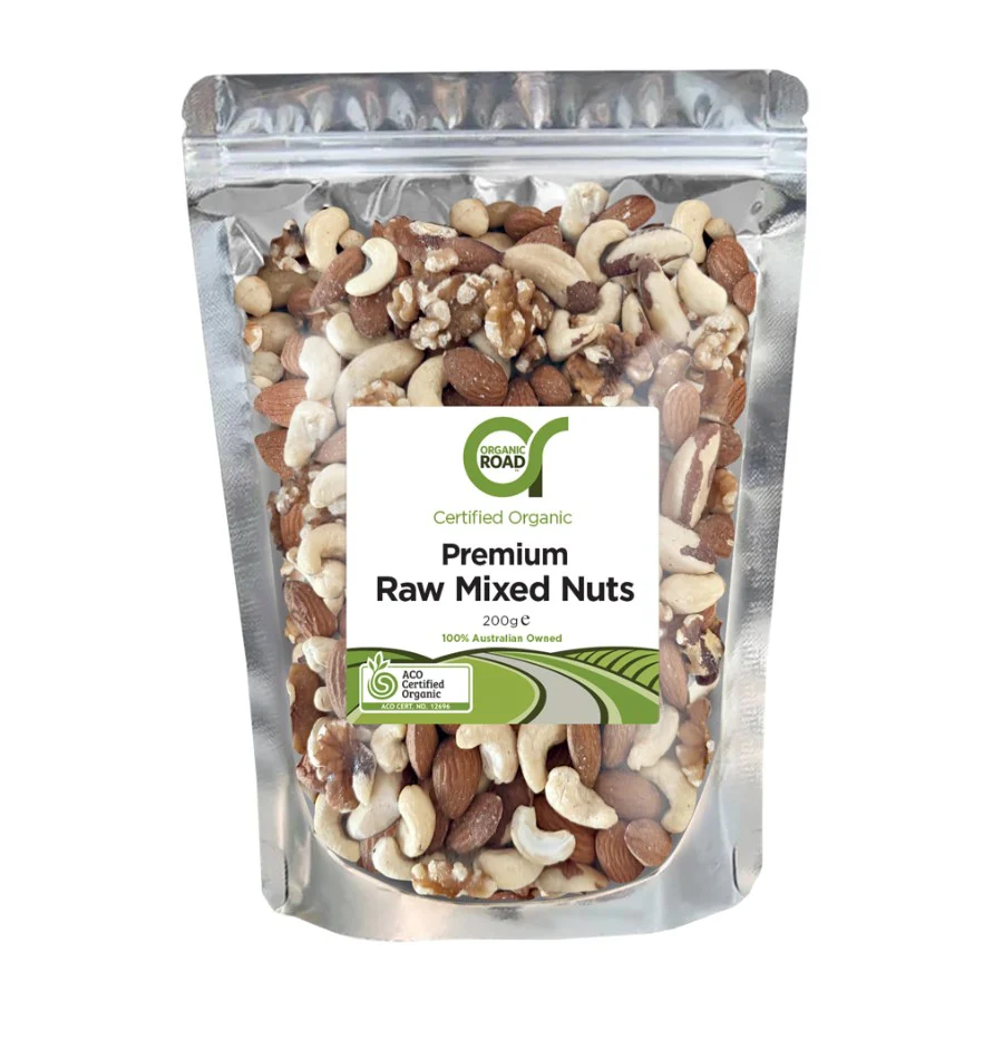 Organic Road Raw Mixed Nuts 200g