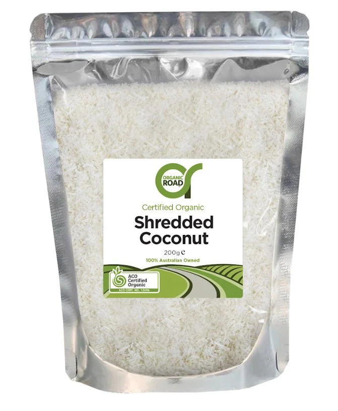 Organic Road Shredded Coconut 200g