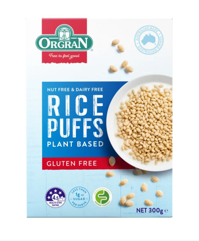 Orgran Rice Puffs Gluten Free 300g