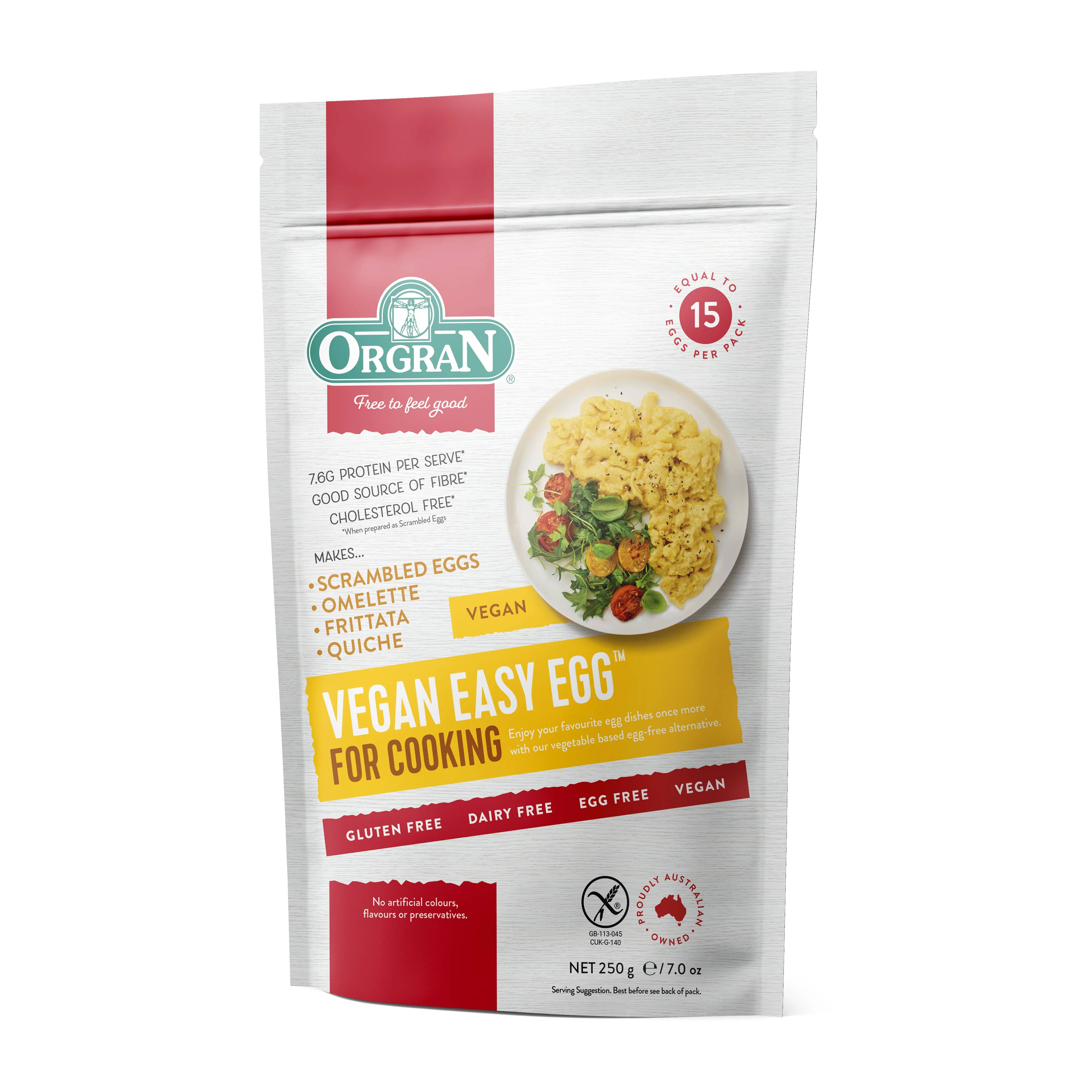 Orgran Vegan Easy Egg Mix Pouch For Cooking 250g