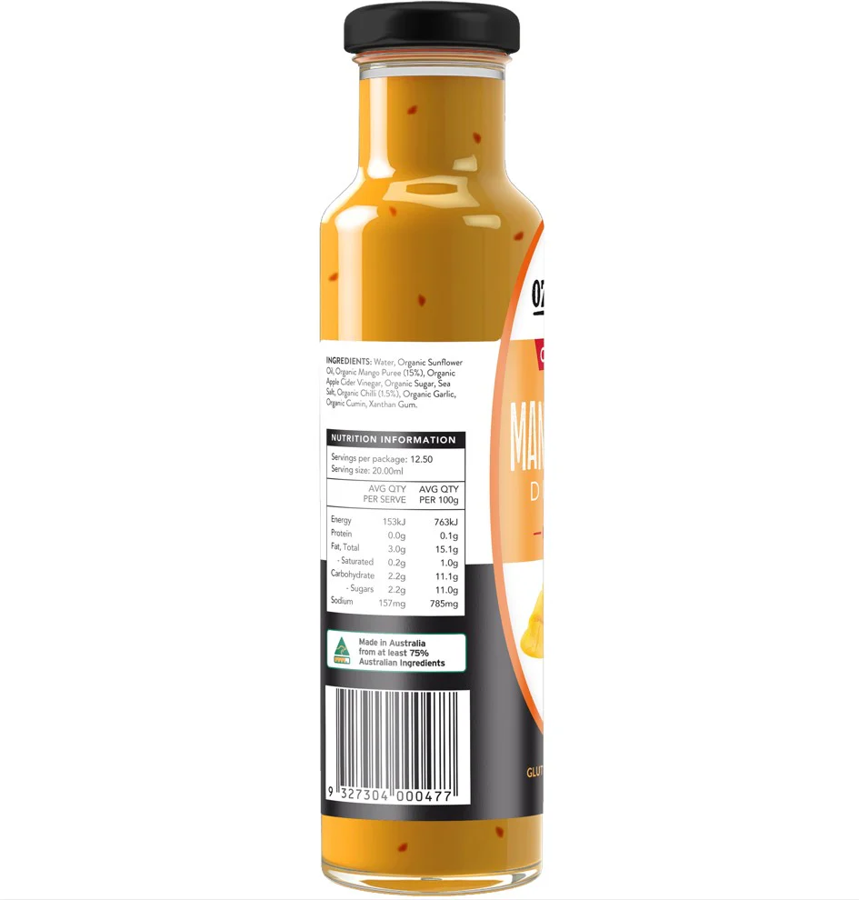 Ozganics Dressing Mango Chilli Certified Organic 250ml - Image 3