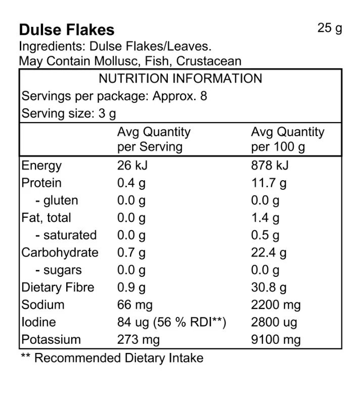 Pacific Harvest Atlantic Dulse Seaweed Flakes - Image 3