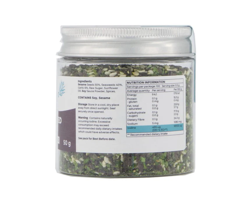 Pacific Harvest Garlic Seaweed and Sesame Seasoning 50g - Image 2