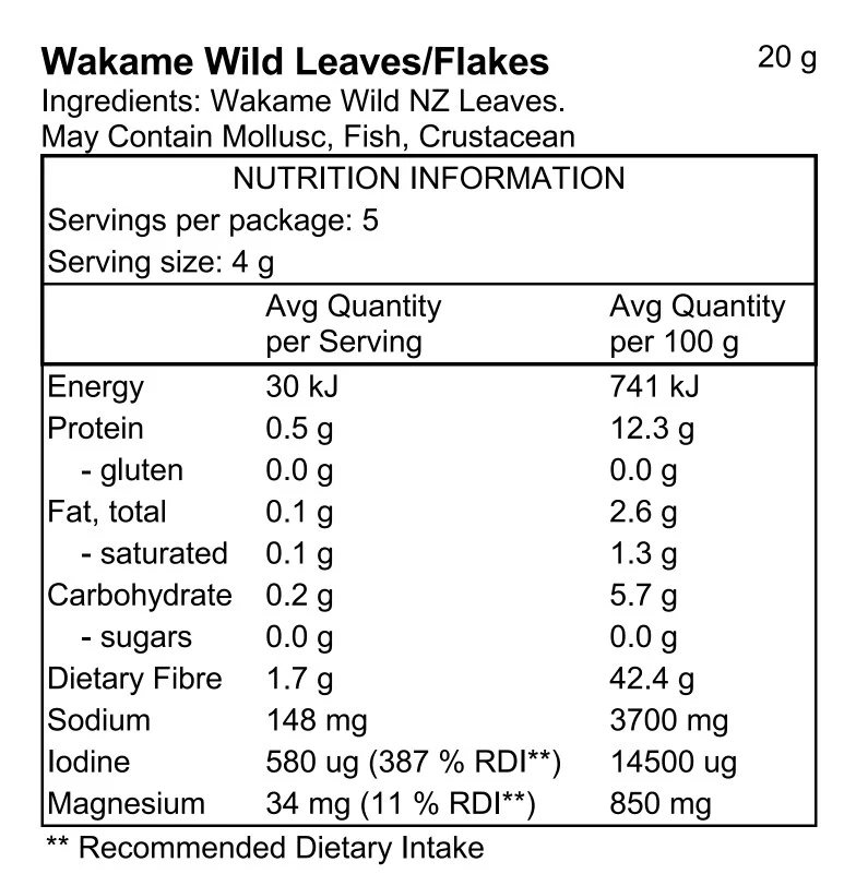 Pacific Harvest Wakame Wild Leaves NZ - Image 3