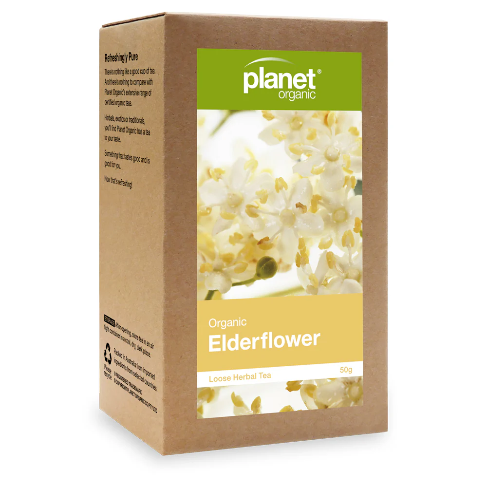 Planet Organic Elderflower Loose Herbal Tea 50g