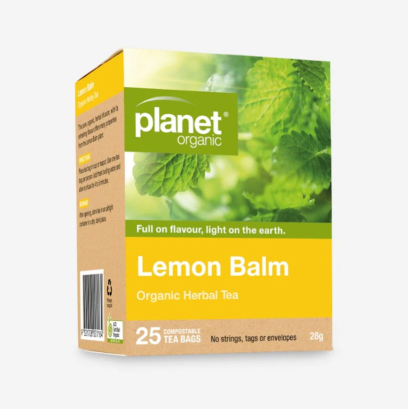 Planet Organic Lemon Balm Tea 25 Tea Bags