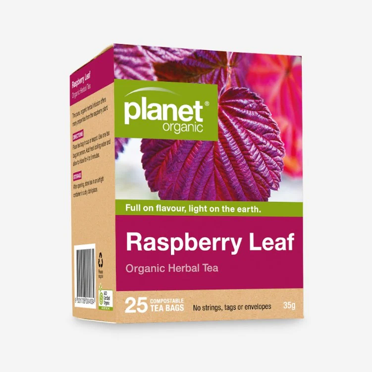 Planet Organic Tea Raspberry Leaf 25 tea bags